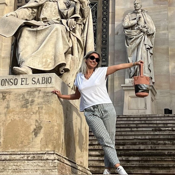 Bolso bombonera Emilia rosa