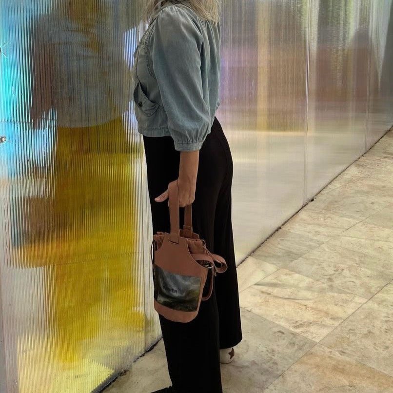 Bolso bombonera Emilia rosa