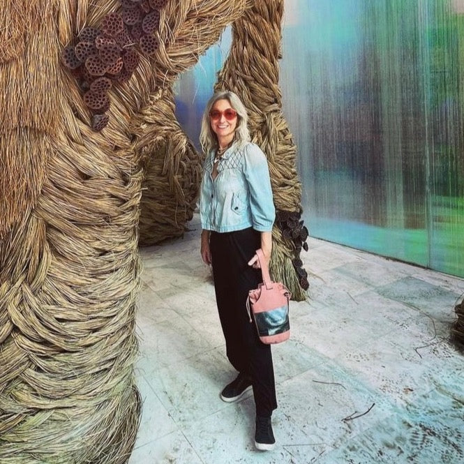 Bolso bombonera Emilia rosa